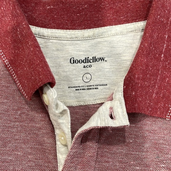 Good fellow & Co red polo Size L - Picture 2 of 3